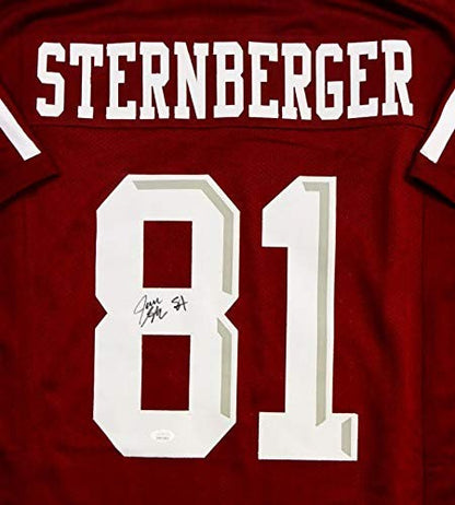Jace Sternberger Autographed Maroon Custom College Style Jersey