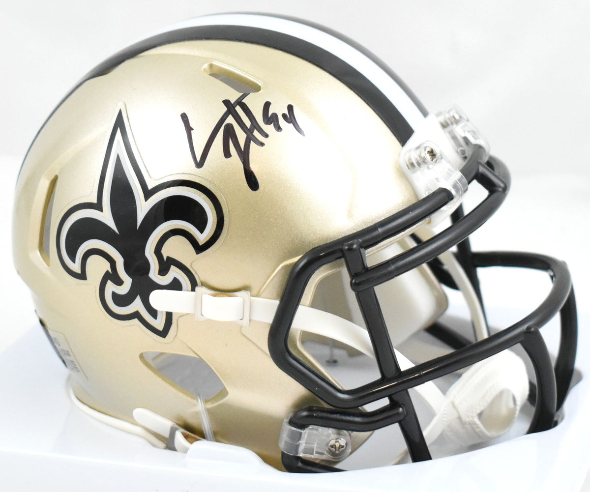 Cam Jordan Autographed New Orleans Saints Speed Mini Helmet