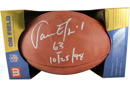 Jason Elam Autographed Denver Broncos Wilson Football with Inscription