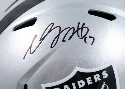 Davante Adams Signed Las Vegas Raiders Full Size Speed Replica Helmet