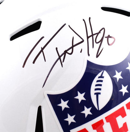 TJ Watt and Michael Strahan Autographed NFL Full Size Speed Helmet
