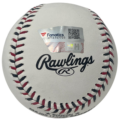 Johnny Bench Signed Cincinnati Reds Logo ROMLB Baseball (Fanatics COA)