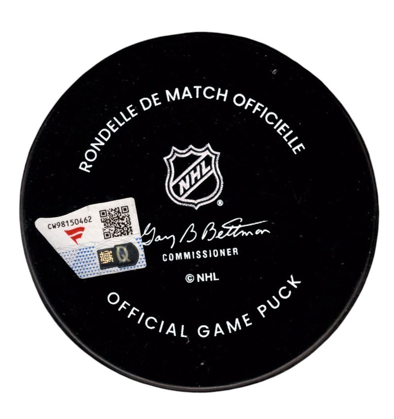 Connor Hellebuyck Signed Winnipeg Jets 15th Anniversary Game Puck