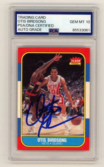Otis Birdsong Signed 1986-87 Fleer Basketball Card