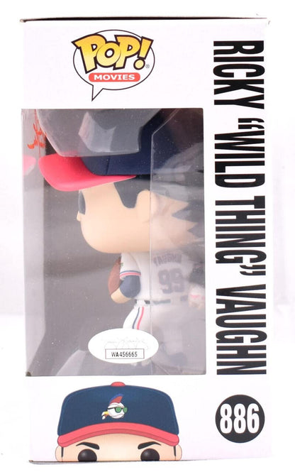 Charlie Sheen Signed Ricky Vaughn Major League Funko Pop #886