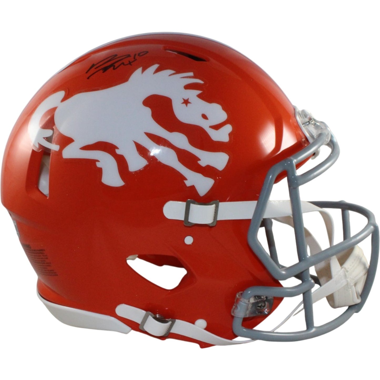 Bo Nix Signed Denver Broncos Full Size Authentic 1966 Throwback Helmet
