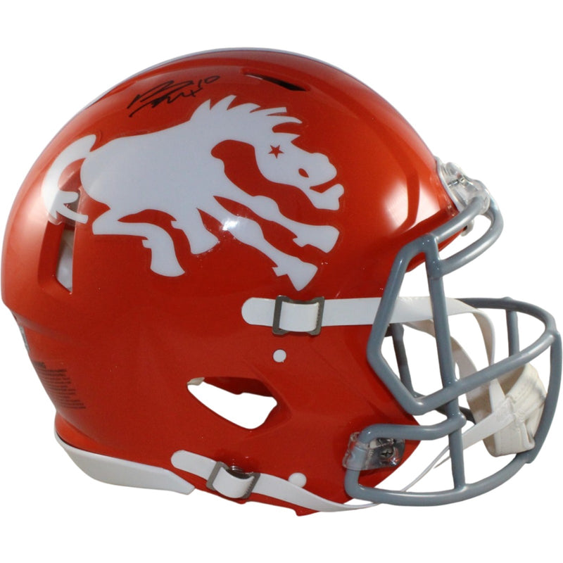 Bo Nix Signed Denver Broncos Full Size Authentic 1966 Throwback Helmet