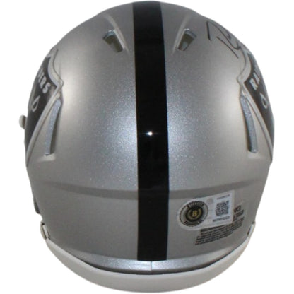 Randy Moss Signed Oakland Raiders Mini Helmet