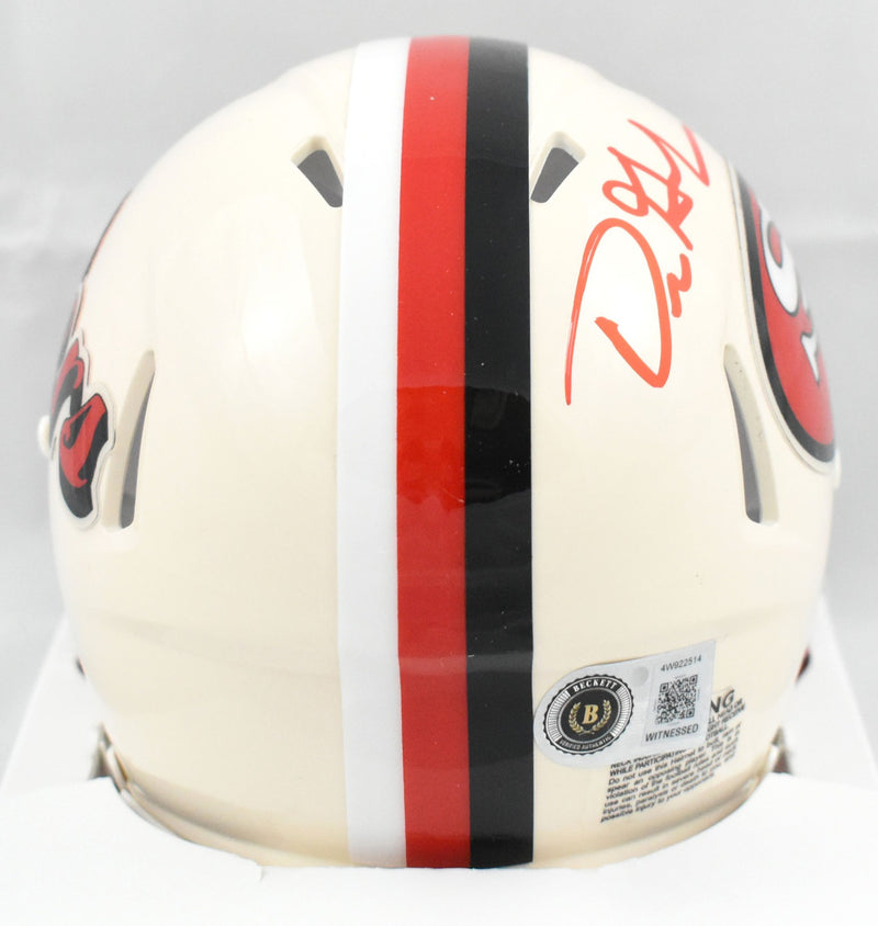 Dre Greenlaw Signed San Francisco 49ers Retro Speed Mini Helmet
