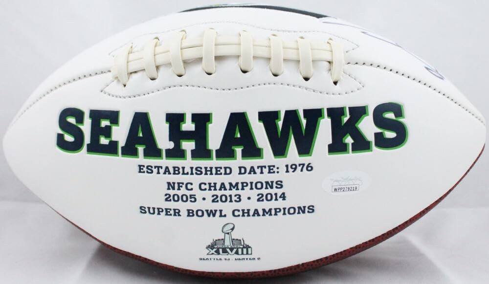 Brian Bosworth Autographed Seattle Seahawks Logo Football