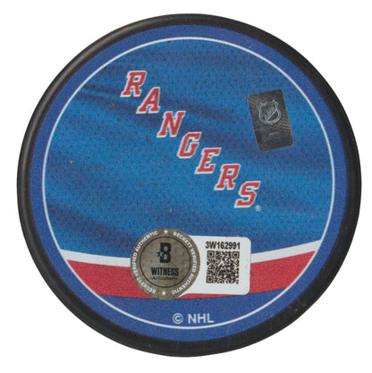 Jaromir Jagr Signed New York Rangers Reverse Retro Hockey Puck (Beckett)