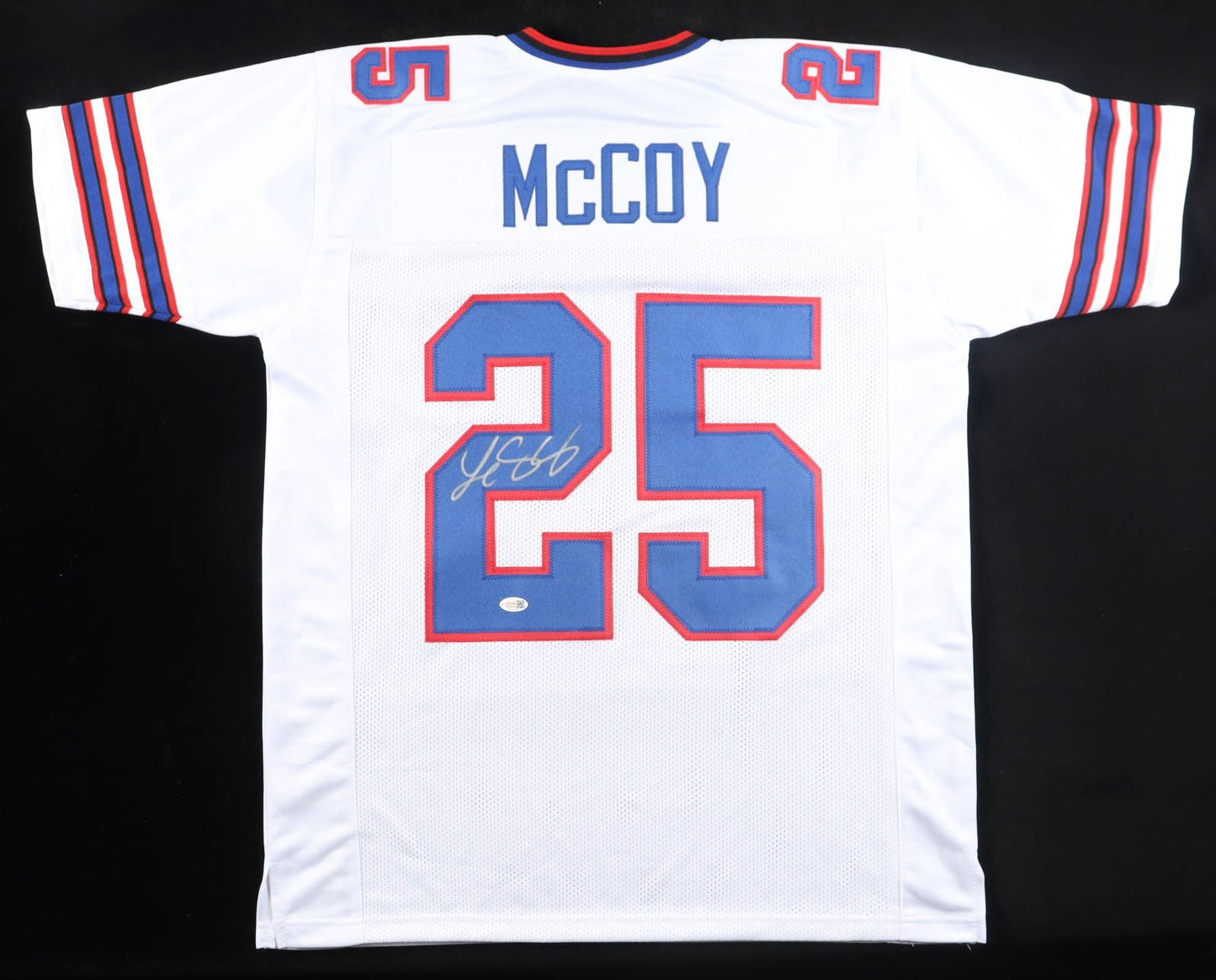 LeSean McCoy Autographed Buffalo Bills White Custom Jersey (JSA)