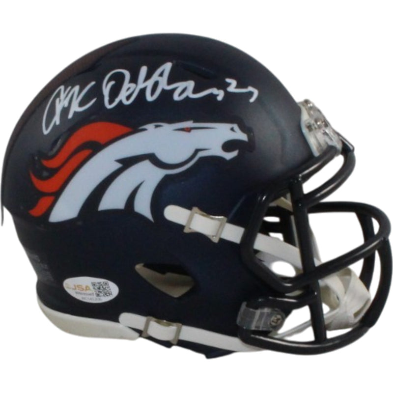JK Dobbins Signed Denver Broncos Speed Mini Helmet