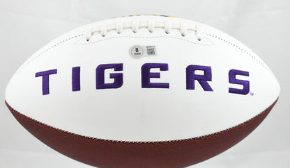 Ja'Marr Chase Autographed LSU Tigers Logo Football