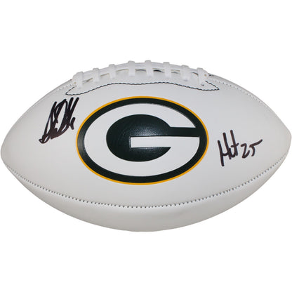 Sterling Sharpe Green Bay Packers Autographed Logo Football HOF Inscription