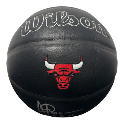Artis Gilmore Signed Chicago Bulls Premier Black Basketball