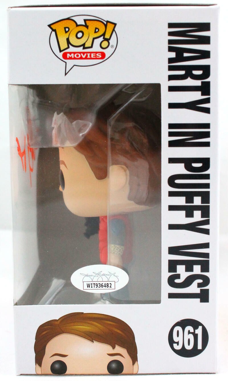 Michael J. Fox Signed Marty McFly Funko Pop Figurine #961