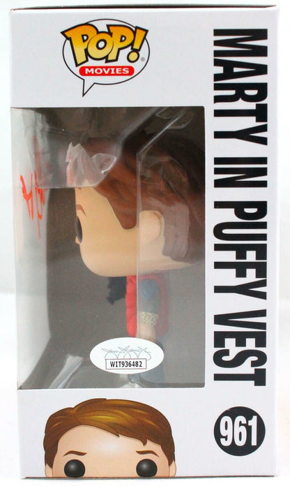 Michael J. Fox Signed Marty McFly Funko Pop Figurine #961