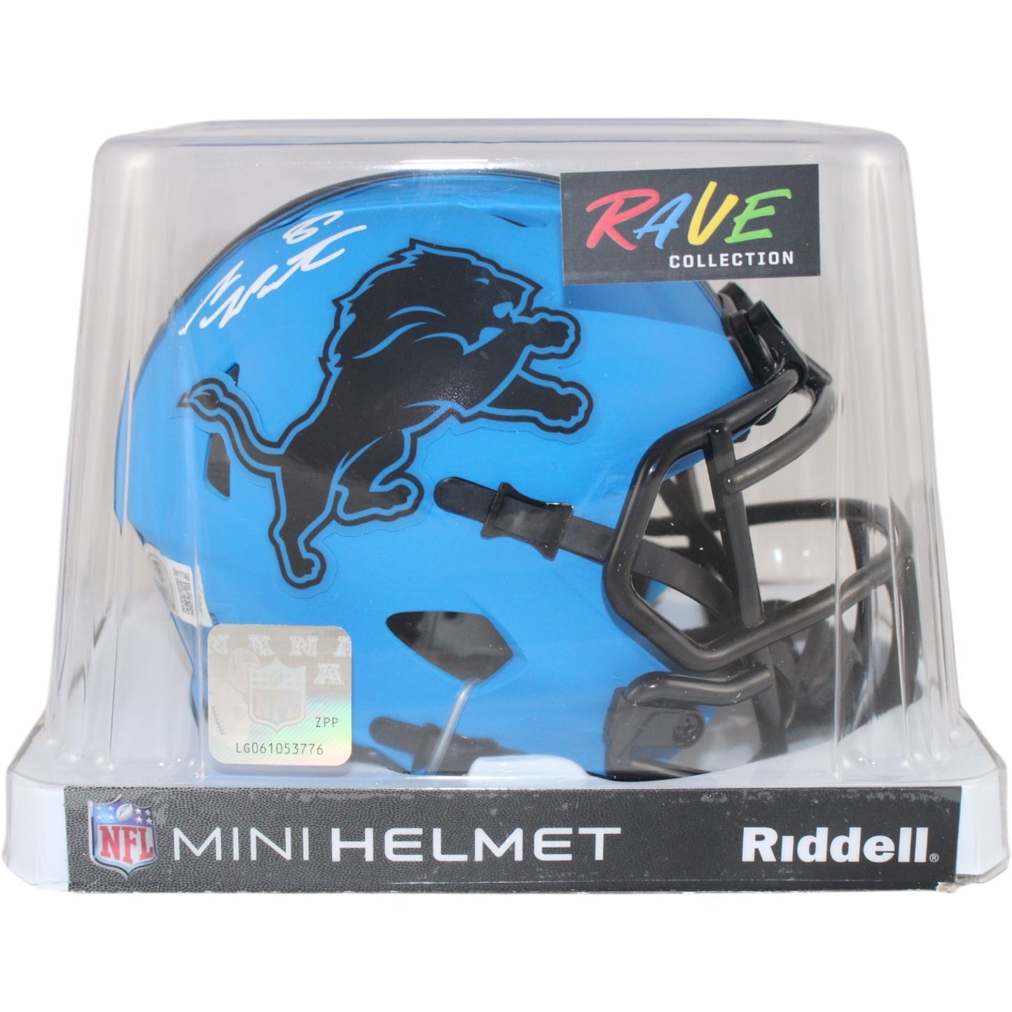 Sam LaPorta Autographed Detroit Lions Rave Mini Helmet