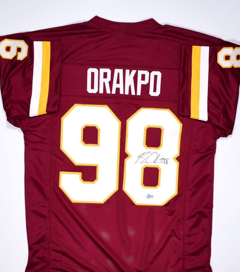 Brian Orakpo Autographed Maroon Custom Football Jersey