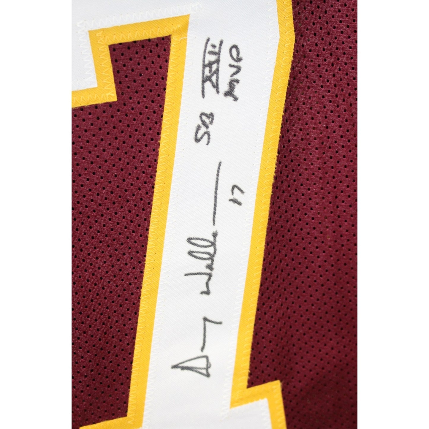 Doug Williams Autographed Red Custom Jersey