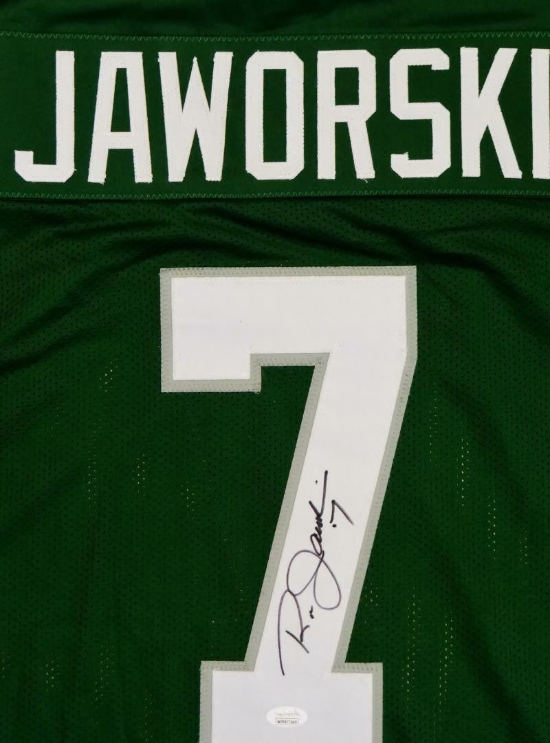 Ron Jaworski Signed Philadelphia Eagles Style Custom Green Jersey