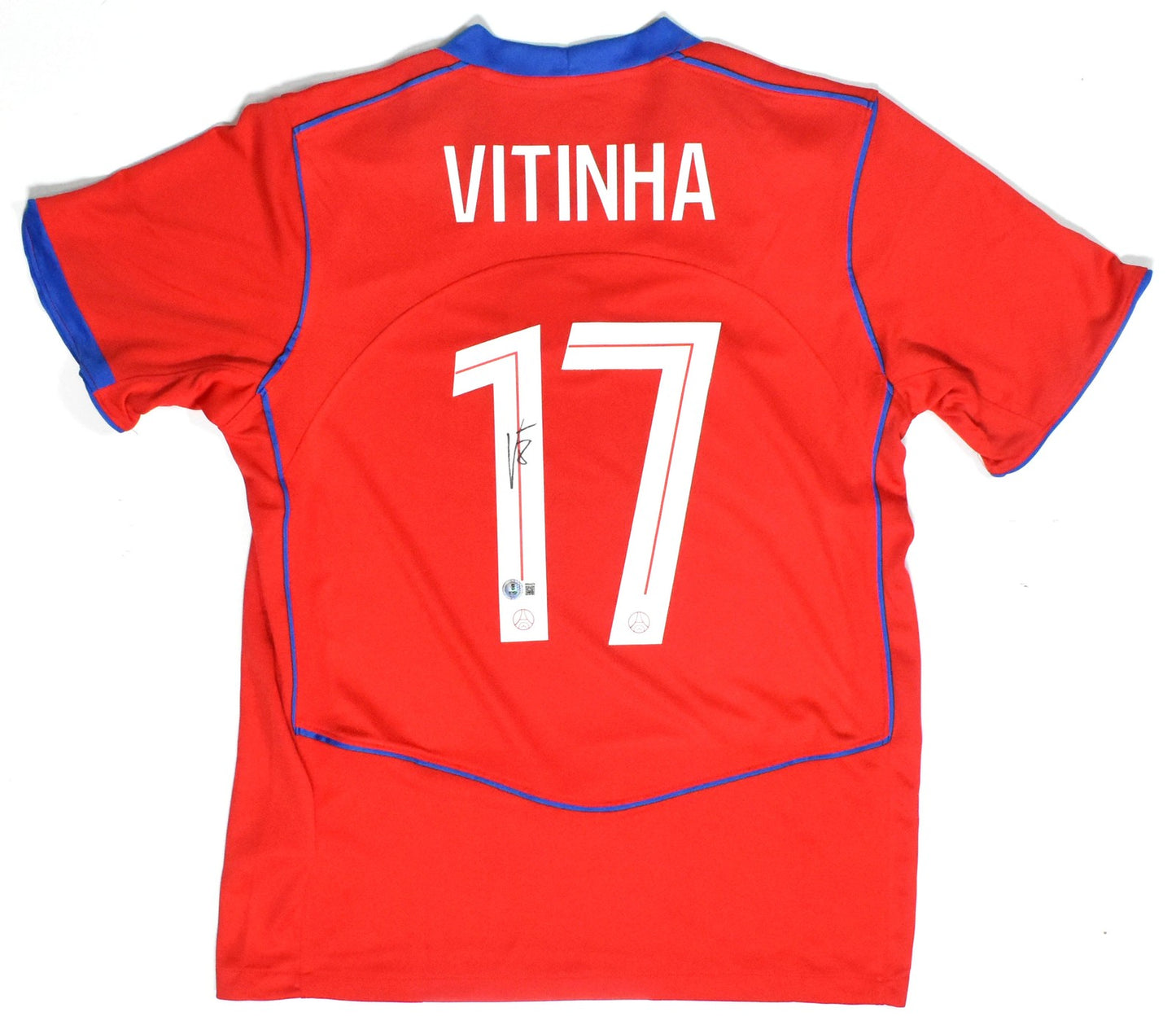 Vitinha Autographed Paris Saint-Germain Red Third Jersey