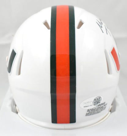Malachi Toney Signed Miami Hurricanes Mini Helmet