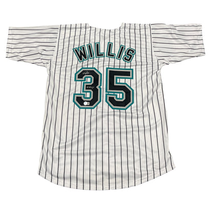 Dontrelle Willis Signed Florida Marlins Custom Jersey - 03 NL ROY BAS COA