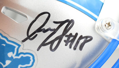 Isaac TeSlaa Autographed Detroit Lions Speed Mini Helmet