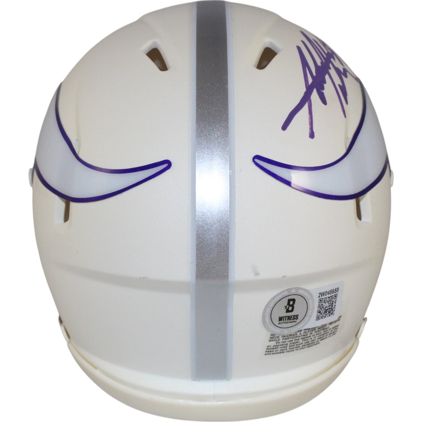 Adrian Peterson Signed Minnesota Vikings 2024 Alternate Mini Helmet