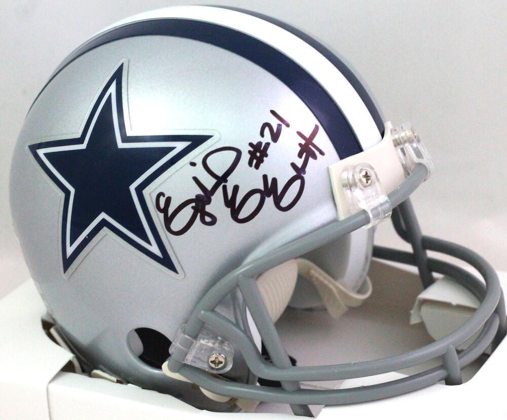 Ezekiel Elliott Autographed Dallas Cowboys Mini Helmet - Black