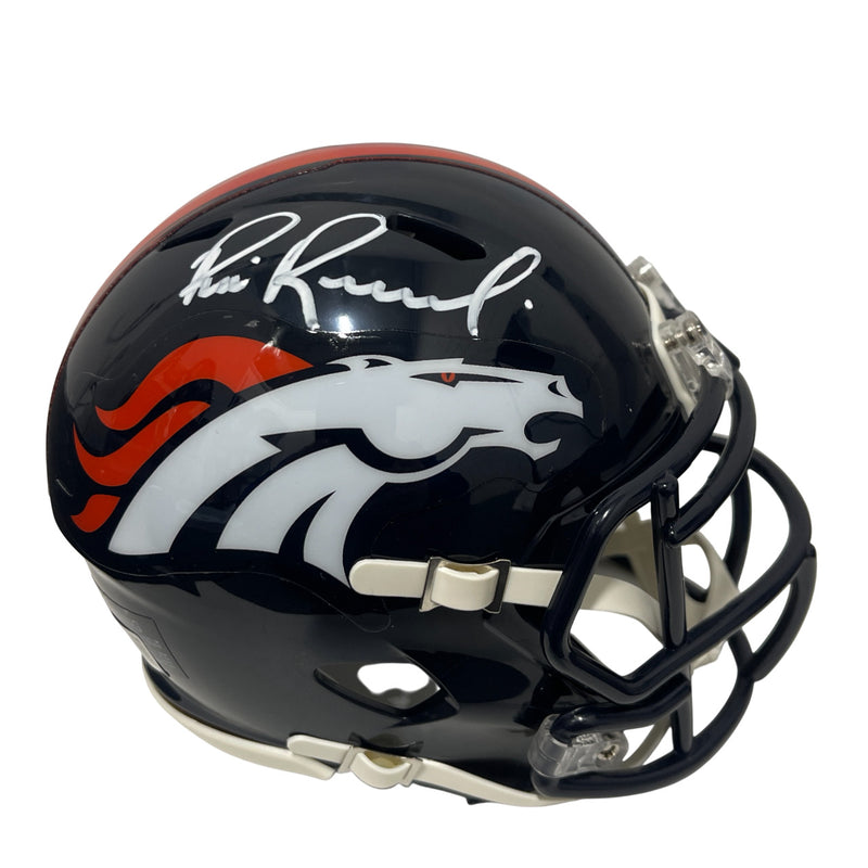 Bill Romanowski Denver Broncos Signed Speed Mini Helmet Beckett COA