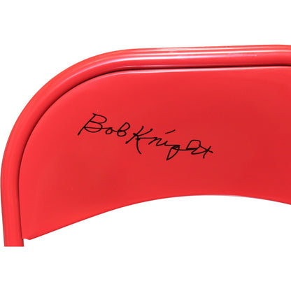 Bobby Knight Autographed Indiana Hoosiers Red Folding Chair (BAS)