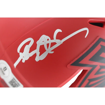 Deion Sanders Atlanta Falcons Autographed Rave Mini Helmet Beckett COA