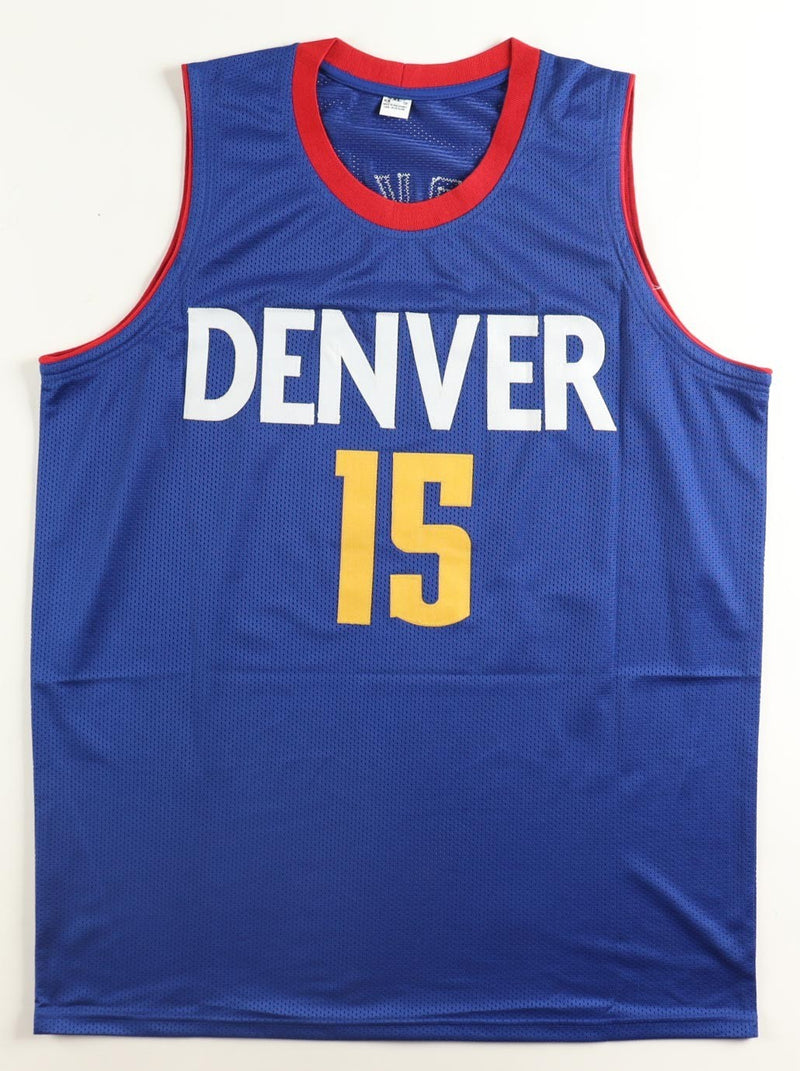 Nikola Jokic Autographed Denver Nuggets Custom Blue Jersey (Beckett COA)