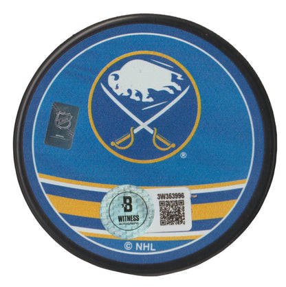 Pierre Turgeon Signed Buffalo Sabres Reverse Retro Puck HOF 23 Beckett BAS