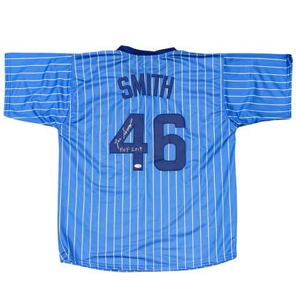 Lee Smith Signed Chicago Cubs Custom Jersey (HOF 2019)