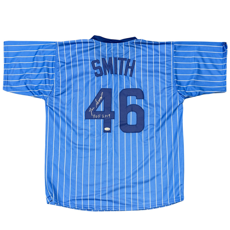 Lee Smith Signed Chicago Cubs Custom Jersey (HOF 2019)