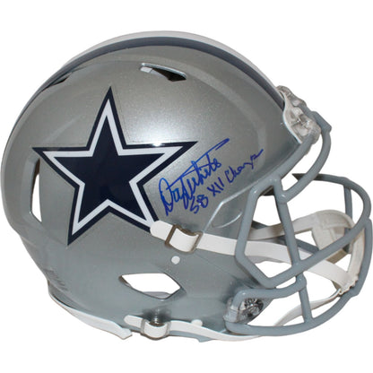 Danny White Dallas Cowboys Signed Authentic Full Size Helmet SB XII