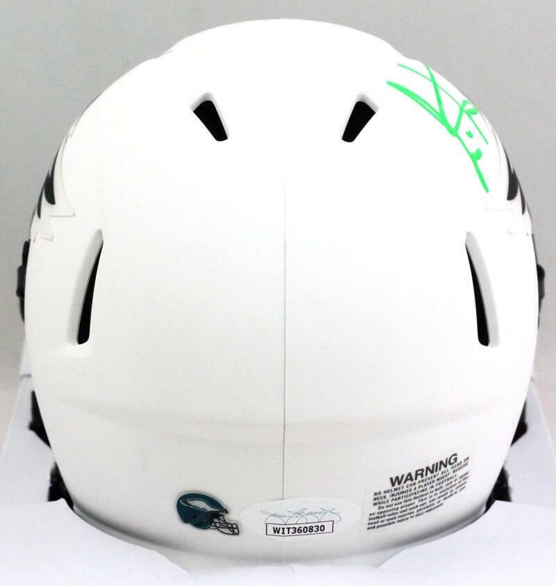 Cris Carter Signed Philadelphia Eagles Lunar Speed Mini Helmet