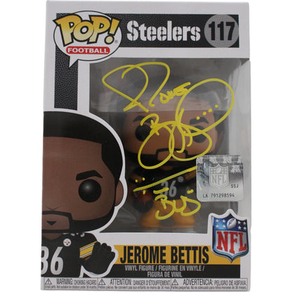 Jerome Bettis Signed Pittsburgh Steelers Funko Pop! with "Bus" Inscription