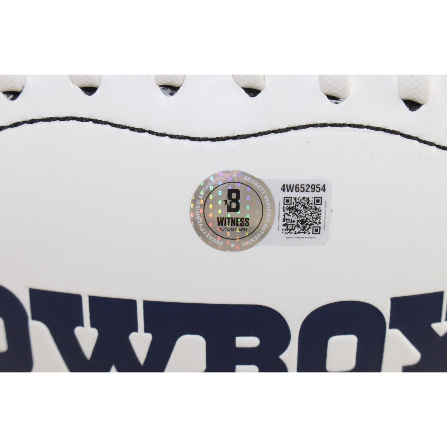 Demarcus Ware Autographed Dallas Cowboys Logo Football