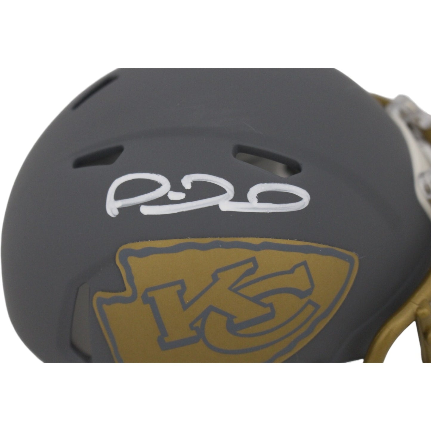 Patrick Mahomes Autographed Kansas City Chiefs Slate Mini Helmet