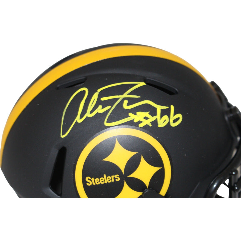 Alan Faneca Signed Pittsburgh Steelers Eclipse Alternate Mini Helmet BAS