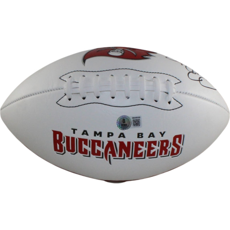 Ronde Barber Signed Tampa Bay Buccaneers Logo Football