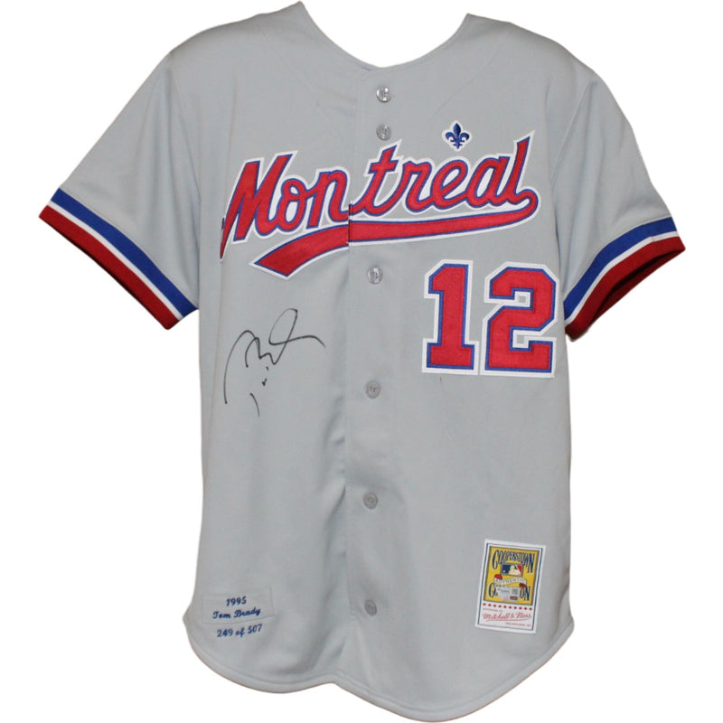 Tom Brady Signed Montreal Expos Mitchell & Ness Limited Edition Jersey