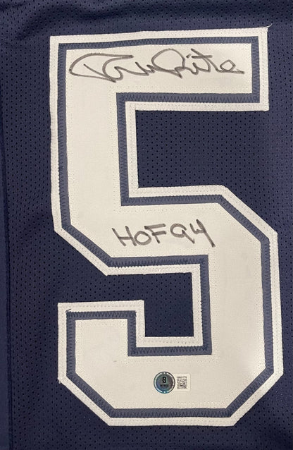 Randy White Signed Dallas Cowboys Custom Jersey (HOF 94) - Beckett BAS