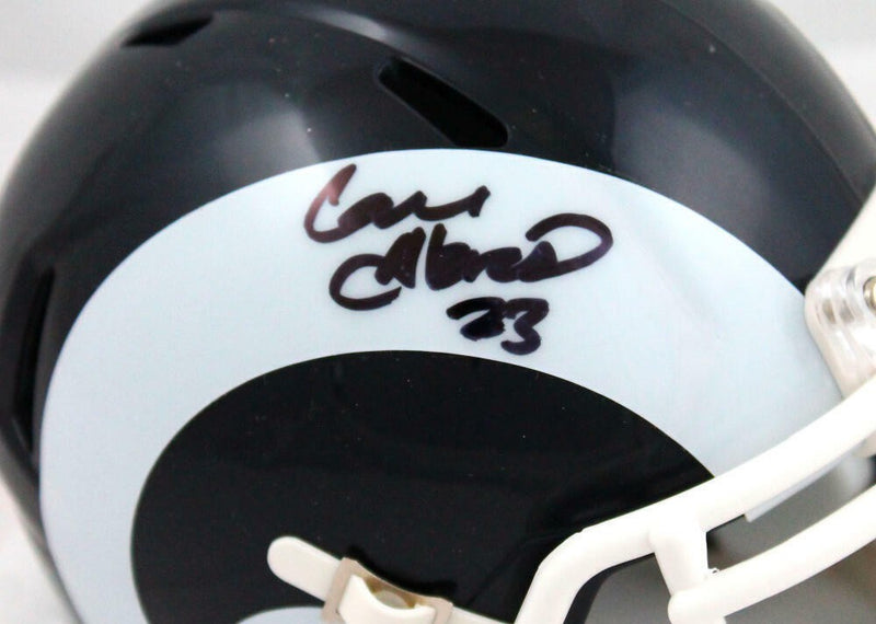 Cam Akers Autographed Los Angeles Rams Black Speed Mini Helmet