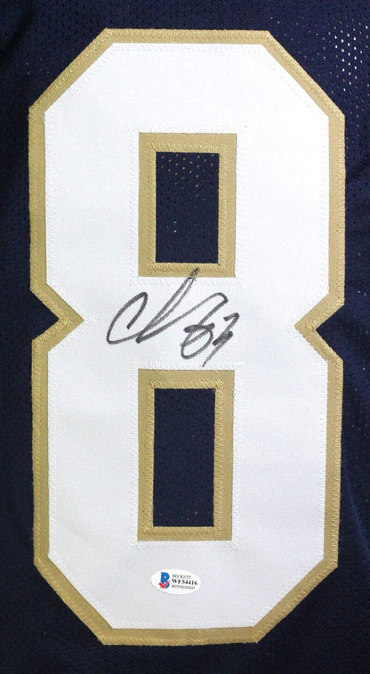 Chase Claypool Signed Navy Blue College Style Custom Jersey